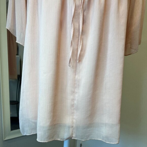Zara Light Pink Ruffled Short Sleeve Blouse, Size Small - Picture 8 of 16